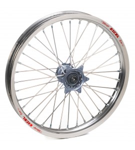 Haan Wheels, Komplett Hjul, 1,60, 21", FRAM, SILVER GRÅ, Suzuki 99-10 RM250, 99-10 RM125