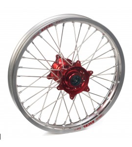 Haan Wheels, Komplett Hjul, 2,15, 19", BAK, SILVER RÖD, Honda 02-12 CRF450R, 02-07 CR250R
