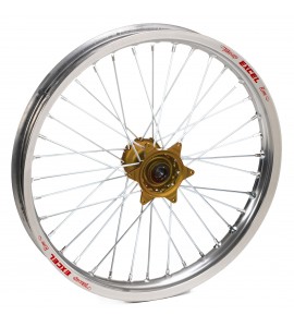 Haan Wheels, Komplett Hjul, 1,60, 21", FRAM, SILVER BRONS, Kawasaki 19-25 KX450, 24-25 KX450X, 21-25 KX250, 24-25 KX250X