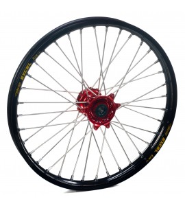 Haan Wheels, Komplett Hjul, 1,40, 19", FRAM, SVART RÖD, Suzuki 02-25 RM85, 97-01 RM80