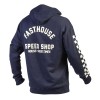 Fasthouse, Haven Hooded Zip-Up, Navy - 2X, VUXEN, XXL, BLÅ