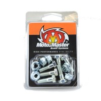 Moto-Master, Skiv Bult M6*20 Sexkant + Mutter 6st, BAK FRAM, Honda 02-24 CRF450R, 18-24 CRF450RX, 05-24 CRF450X, 95-07 CR250R, 04-24 CRF250R, 20-24 CRF250RX, 04-17 CRF250X, 95-07 CR125R, 95-01 CR500R, TM 01-04 EN 250/MX 250, 02-04 EN 250F/MX 250F/EN 530F/