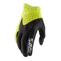100%, ITRACK YOUTH Handskar Black/Flo Yellow, BARN, S, NEON SVART GUL