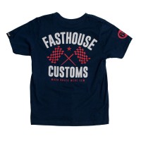 Fasthouse, Youth 68 Trick Tee, Midnight, BARN, M