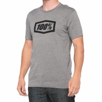 100%, ICON Short Sleeve Tee Heather Grey, VUXEN, XL, GRÅ