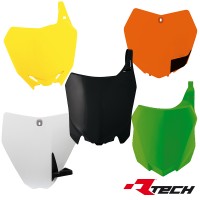 Rtech, Ventilerad nummerplåt, SVART, Suzuki 99-00 RM250, 99-00 RM125