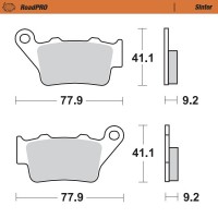 Moto-Master, Bromsbelägg RoadPRO Sinter, BAK, KTM 22-25 250 Adventure, 20-25 390 Adventure, 14-16 690 Enduro R, Yamaha 20-25 TÉNÉRÉ 700, Husqvarna 16-25 701 ENDURO, GasGas 22-25 ES 700, BMW 24-25 F 900 GS Adventure, TRIUMPH 20-25 TIGER 900 RALLY