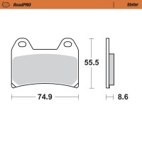 Moto-Master, Bromsbelägg RoadPRO Sinter, FRAM, KTM 17-19 1090 ADVENTURE, 13-16 1190 ADVENTURE, 15-25 1290 ADVENTURE, 19-20 790 ADVENTURE, 23 790 ADVENTURE, 21-25 890 ADVENTURE