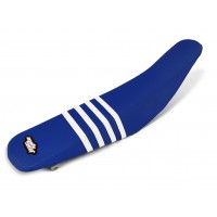 Moto Seat, Sadelöverdrag Stripes, VIT BLÅ, Yamaha 19-24 YZ65