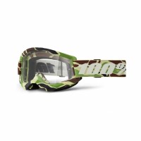 100%, STRATA 2 Glasögon War Camo - Clear Lens, VUXEN