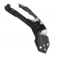 Rtech, Baklampa/bakskärm, Integra Led, avtagbar skylthållare, SVART, KTM 24-25 450 EXC-F, 24-25 250 EXC, 24 250 EXC-F, 25 250 EXC-F, 24-25 350 EXC-F/150 EXC/300 EXC/500 EXC-F