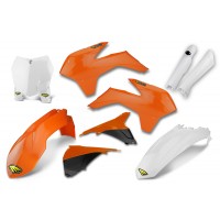 Cycra, Body Kit Komplett, ORANGE VIT, KTM 13-15 450 SX-F, 13-16 250 SX, 13-15 250 SX-F, 13-15 350 SX-F, 13-15 125 SX/150 SX