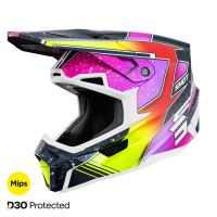 Shot, HJÄLM LITE RACING BLUE NEON YELLOW, PEARLY, VUXEN, L