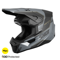 Shot, HJÄLM LITE S10, BLACK GREY, MATT, VUXEN, M