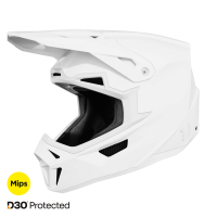 Shot, HJÄLM LITE SOLID WHITE, GLOSSY, VUXEN, S