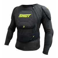 Shot, SKYDDSJACKA AIRLIGHT, BARN, M, NEON SVART GUL