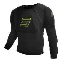 Shot, SKYDDSVÄST PRIME BLACK NEON YELLOW, VUXEN, XL