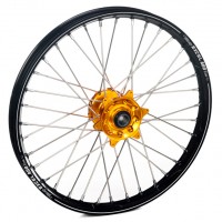 Haan Wheels, Komplett Hjul A60, 1,60, 21", FRAM, SVART GULD, Honda 02-25 CRF450R, 95-07 CR250R, 04-25 CRF250R, 19 CRF250X, 95-07 CR125R