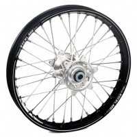 Haan Wheels, Komplett Hjul A60, 2,15, 19", BAK, SILVER SVART, KTM 23-25 450 SX-F, 23-25 250 SX/250 SX-F, 23-25 350 SX-F, 23-25 125 SX/300 SX, 25 150 SX, Husqvarna 23-24 FC 450, 25 FC 450 /TC 150/TC 300, 23-25 FC 250/TC 250, 23-25 FC 350, 23-25 TC 125, Gas