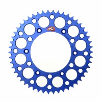 Renthal, Bakdrev, 520, 50, BLÅ, Yamaha 03-20 WR450F, 22-25 WR450F, 03-25 YZ450F, 16-19 WR250, 01-25 WR250F/YZ250F, 08-20 WR250R, 99-25 YZ250, 99-25 YZ125, 99-00 WR400F, 01-02 WR426F, 99 YZ400F, 00-02 YZ426F, FANTIC 22-23 XEF 450/XXF 450, 22-23 XX 250/XXF 