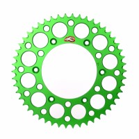 Renthal, Bakdrev, 520, 50, GRÖN, Kawasaki 07-12 KLX450, 19-25 KX450, 06-18 KX450F, 24-25 KX450X, 87-08 KX250, 19-25 KX250, 04-18 KX250F, 24-25 KX250X, 85-08 KX125, 86-03 KDX200, 97-03 KDX220, 87-03 KX500, Suzuki 04-06 RM-Z250