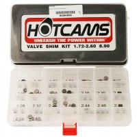 Hot Cams, Shims kit, 1,72mm-2,60mm, totalt 69 shims., 8,90mm