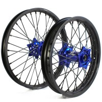 Holeshot, Komplett Hjulset, 2,15/1,60, 19/21", BAK FRAM, MATT SVART BLÅ, KTM 15-25 450 SX-F, 15-25 250 SX/250 SX-F, 15-25 350 SX-F, 15-25 125 SX, 15-22 150 SX, 25 150 SX, 23-25 300 SX, Husqvarna 16-24 FC 450, 16-24 FC 250/TC 250, 16-24 FC 350, 16-24 TC 12