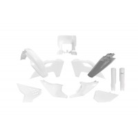 Rtech, Plastkit, O.E.M VIT GRÅ, Husqvarna 24-25 FE 450, 24-25 FE 250/TE 250/FE 501/TE 150/TE 300, 24 FE 350, 25 FE 350