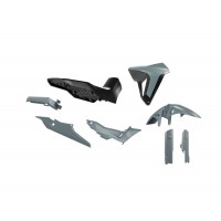 Rtech, Plastkit Revolution, SVART GRÅ, Honda 23-25 XL750 TRANSALP
