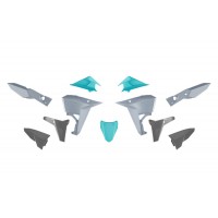 Rtech, Plastkit, Revolution, CYAN MINT SVART BLÅ GRÅ, KOVE 24-26 Rally 800/X PRO 800