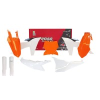 Rtech, Plastkit, Komplett, O.E.M SVART VIT ORANGE, KTM 23-25 450 SX-F, 23-25 250 SX/250 SX-F, 23-25 350 SX-F, 23-25 125 SX/300 SX, 25 150 SX