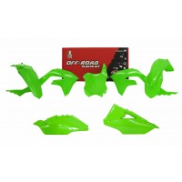 Rtech, Plastkit, NEON GRÖN, Kawasaki 19-23 KX450, 21-24 KX250, 24 KX250X