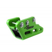 Rtech, Kedjestyrare Monoblock R2.0 WORX, SVART GRÖN, Kawasaki 12-16 KLX450, 19-25 KX450, 09-18 KX450F, 24-25 KX450X, 19-25 KX250, 09-18 KX250F, 24-25 KX250X