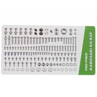Holeshot, Komplett Skruvkit, Kawasaki 07-16 KLX450, 19-25 KX450, 06-18 KX450F, 24-25 KX450X, 99-08 KX250, 19-22 KX250, 04-18 KX250F, 99-03 KDX125/KDX200/KDX220/KX500, 99-08 KX125, 01-25 KX85, 00-25 KX65, 08-13 KLX140, 03-06 KLX400 SR, R, 99-16 KX100, 99-0