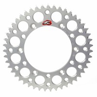 Renthal, Bakdrev, 520, 52, SILVER, Yamaha 03-25 WR450F/YZ450F, 16-19 WR250, 01-25 WR250F/YZ250F, 08-20 WR250R, 99-25 YZ250, 99-25 YZ125, 99-00 WR400F, 01-02 WR426F, 99 YZ400F, 00-02 YZ426F, FANTIC 22-23 XEF 450/XXF 450, 22-23 XX 250/XXF 250, 22-23 XE 125/