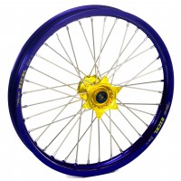 Haan Wheels, Komplett Hjul, 1,60, 21", FRAM, BLÅ GUL, KTM 03-15 450 EXC-F, 03-14 450 SX-F, 03-15 250 EXC/250 EXC-F, 03-14 250 SX/250 SX-F, 10-15 350 EXC-F, 10-14 350 SX-F, 03-15 125 EXC/300 EXC, 03-14 125 SX, 07-08 144 SX, 09-14 150 SX, 04-15 200 EXC, 03 