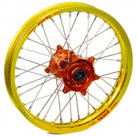 Haan Wheels, Komplett Hjul, 2,15, 19", BAK, GUL ORANGE, KTM 03-23 450 EXC-F, 03-12 450 SX-F, 18-22 250 EXC TPI/300 EXC TPI, 95-17 250 EXC/300 EXC, 23 250 EXC/300 EXC, 03-23 250 EXC-F, 95-12 250 SX, 03-12 250 SX-F, 10-20 350 EXC-F, 10-12 350 SX-F, 95-16 12
