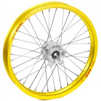 Haan Wheels, Komplett Hjul, 1,60, 21", FRAM, GUL SILVER, Suzuki 05-25 RM-Z450, 07-25 RM-Z250