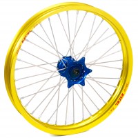 Haan Wheels, Komplett Hjul, 1,60, 21", FRAM, GUL BLÅ, KTM 03-15 450 EXC-F, 03-14 450 SX-F, 03-15 250 EXC/250 EXC-F, 03-14 250 SX/250 SX-F, 10-15 350 EXC-F, 10-14 350 SX-F, 03-15 125 EXC/300 EXC, 03-14 125 SX, 07-08 144 SX, 09-14 150 SX, 04-15 200 EXC, 03 