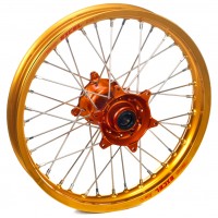 Haan Wheels, Komplett Hjul, 1,85, 16", BAK, ORANGE GULD, KTM 21-24 85 SX, Husqvarna 21-24 TC 85, GasGas 21-24 MC 85