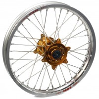 Haan Wheels, Komplett Hjul, 2,15, 19", BAK, SILVER BRONS, Yamaha 03-20 WR450F, 03-08 YZ450F, 99-07 WR250, 17-19 WR250, 01-24 WR250F, 08-20 WR250R, 99-25 YZ250, 01-08 YZ250F, 99-07 WR125, 99-25 YZ125, 99-00 WR400F, 01-02 WR426F, 99 YZ400F, FANTIC 22-25 XX 
