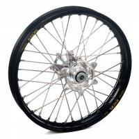 Haan Wheels, Komplett Hjul, 2,15, 18", BAK, SILVER SVART, KTM 24-25 450 EXC-F, 23-25 450 SX-F, 24-25 250 EXC, 24 250 EXC-F, 25 250 EXC-F /150 SX, 23-25 250 SX/250 SX-F, 24-25 350 EXC-F/150 EXC/300 EXC/500 EXC-F, 23-25 350 SX-F, 23-25 125 SX/300 SX, Husqva