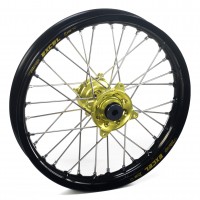 Haan Wheels, Komplett Hjul, 2,15, 19", BAK, SVART GUL, Suzuki 05-25 RM-Z450, 07-25 RM-Z250